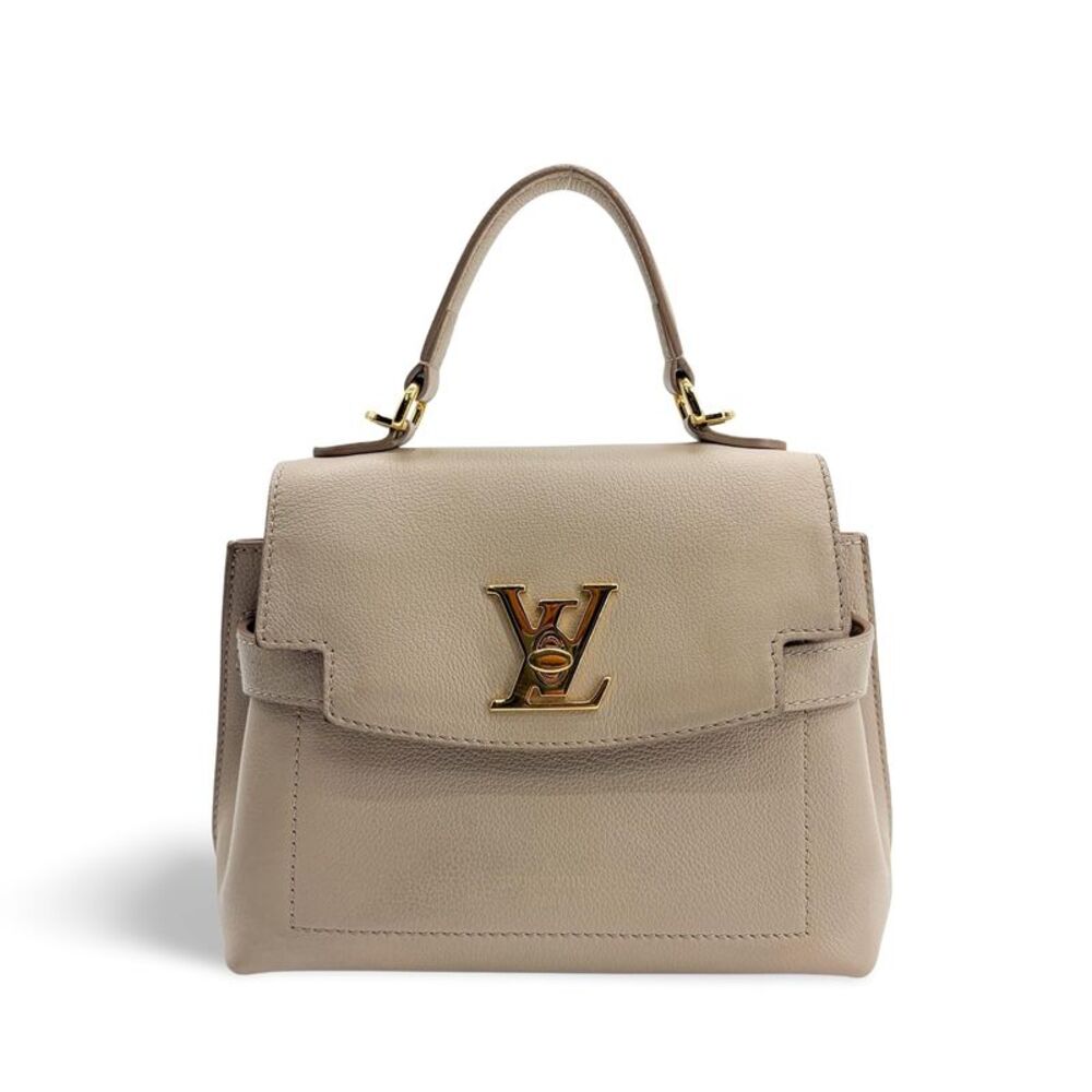 Louis Vuitton Lockme Ever Leather Beige Leather Handbag